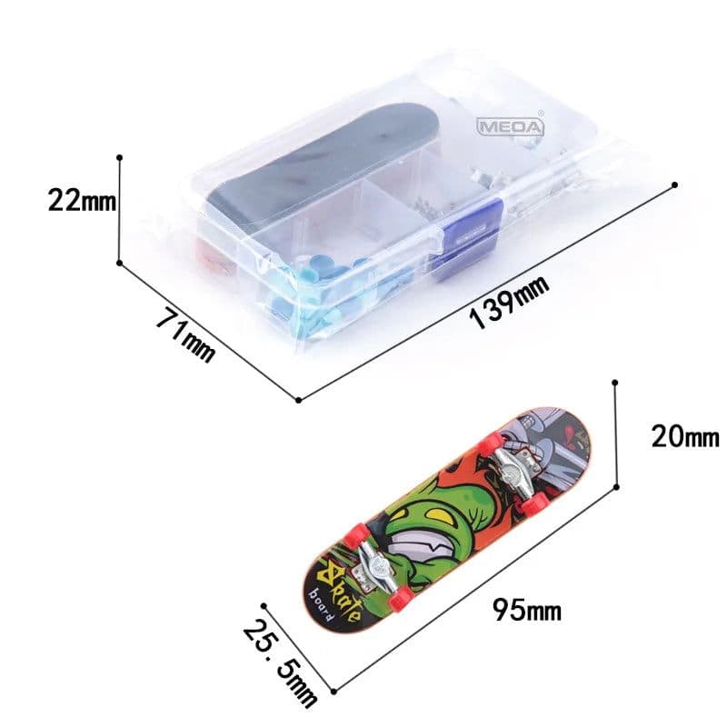 image-MEOA Mini Finger Skateboard Storage Box Kits for DIY Home Leisure