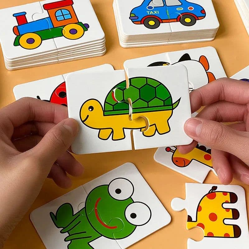 image-Animal Matching Puzzle - Safe Eco-Friendly Educational Fun for Kids