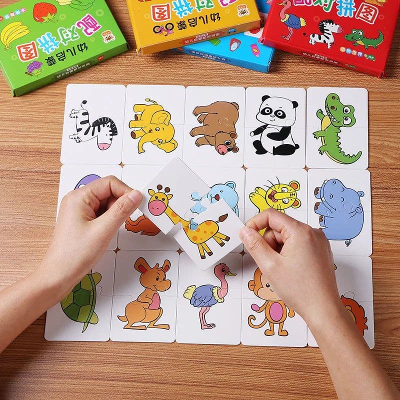 image-Animal Matching Puzzle - Safe Eco-Friendly Educational Fun for Kids