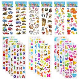 image-JOKEJOLLY Christmas Stickers - Fun Decor for Kids - 5 Sheets