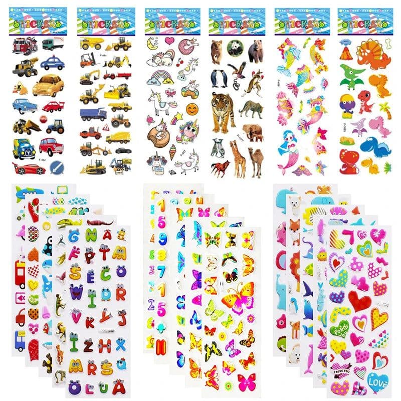 image-JOKEJOLLY Christmas Stickers - Fun Decor for Kids - 5 Sheets