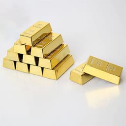 image-GSF Lifelike Gold Bar Door Stop & Paperweight - Unique Decor Gift