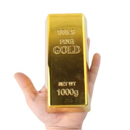 image-GSF Lifelike Gold Bar Door Stop & Paperweight - Unique Decor Gift