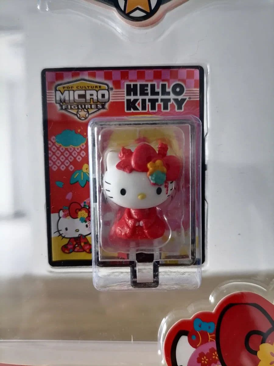 image-Bandai Hello Kitty Micro Pop Figure with Collectible Mini Case Toy