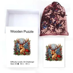 image-Wooden Jigsaw Puzzle - Educational Toy for Kids & Adults - Decompression Game