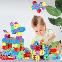 image-Miuioee 100Pcs Number Building Blocks - Colourful Learning Toy for Children