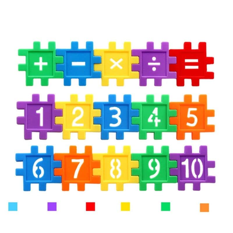 image-Miuioee 100Pcs Number Building Blocks - Colourful Learning Toy for Children
