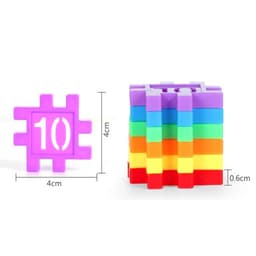 image-Miuioee 100Pcs Number Building Blocks - Colourful Learning Toy for Children