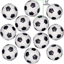 image-Mini Foam Soccer Balls - Fun Stress Relief Toys for Sports Parties