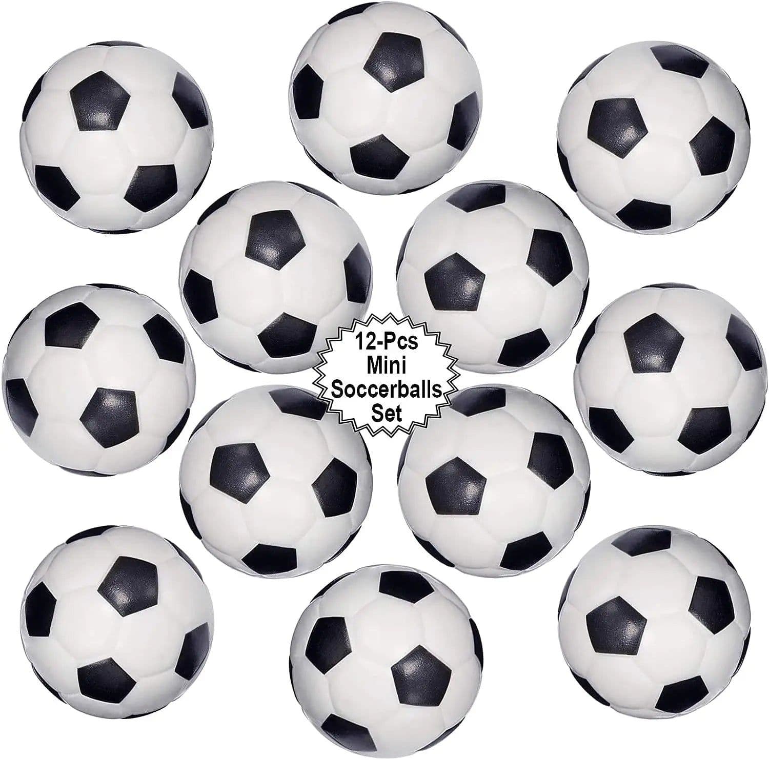 image-Mini Foam Soccer Balls - Fun Stress Relief Toys for Sports Parties