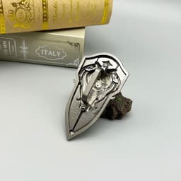 image-Lion's Head Shield Metal Model - Movie Merchandise - 1:6 Doll Accessory