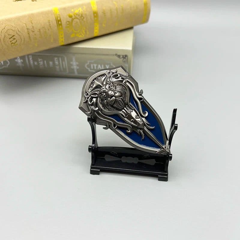 image-Lion's Head Shield Metal Model - Movie Merchandise - 1:6 Doll Accessory