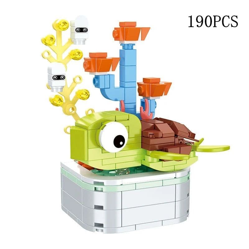 image-Perpetual Bouquet Tulip Building Block 3D Model for Home Decoration