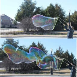 image-MEADE Giant Bubble Maker Wand - Durable Outdoor Fun for Kids
