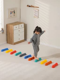 image-GSF Stepping Stone Balance Bridge - Outdoor Sensory Training Equipment