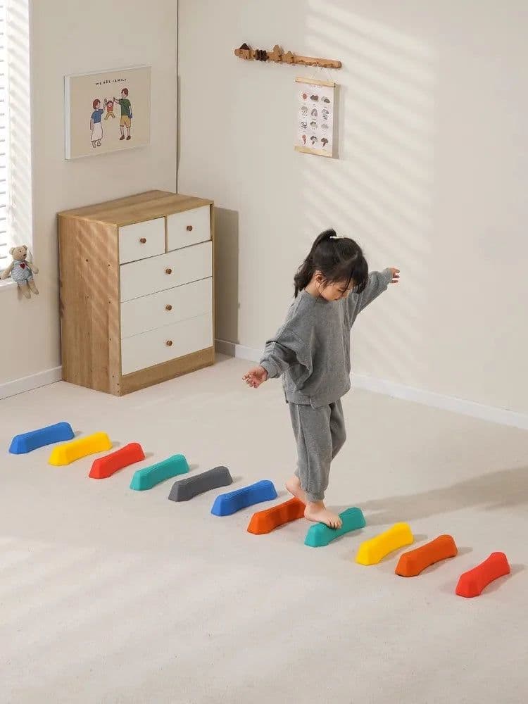 image-GSF Stepping Stone Balance Bridge - Outdoor Sensory Training Equipment
