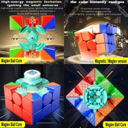 image-RS3M V5 Magnetic Puzzle Cube - Lightweight Design for Smooth Play
