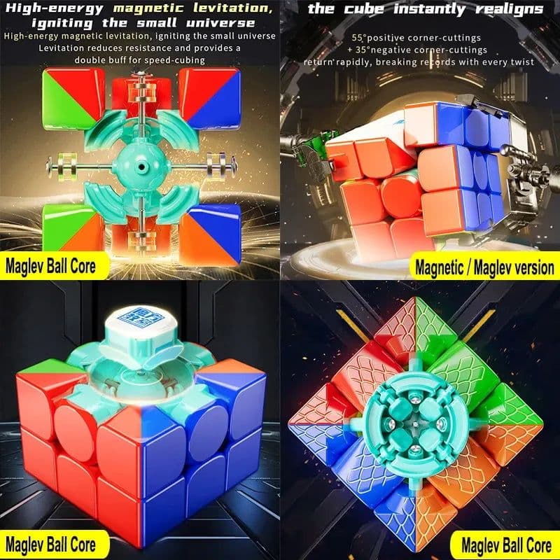image-RS3M V5 Magnetic Puzzle Cube - Lightweight Design for Smooth Play