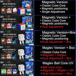 image-RS3M V5 Magnetic Puzzle Cube - Lightweight Design for Smooth Play