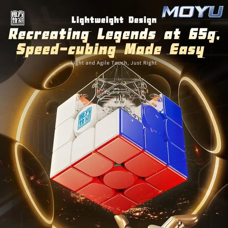 image-RS3M V5 Magnetic Puzzle Cube - Lightweight Design for Smooth Play