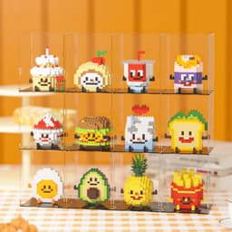 image-Happy Food Building Blocks - Vibrant Educational Toys for Creative Play