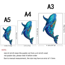 image-Whale Wooden Puzzle - Unique Animal Design - High-Quality Jigsaw Puzzle