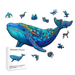 image-Whale Wooden Puzzle - Unique Animal Design - High-Quality Jigsaw Puzzle