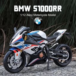 image-MAKEDA 1:12 BMW S1000RR Diecast Motorcycle Toy - Exquisite Detail & Durability