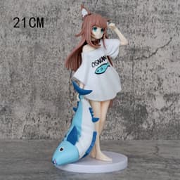 image-Kawaii Girl Anime Figure - Sakura Soybean Flour Collectible PVC Doll