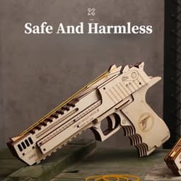image-CTMA 3D Wooden Rubber Band Gun Puzzle - Creative Assembly Toy for Kids