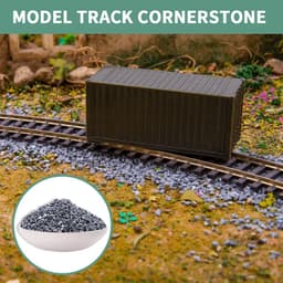 image-TERAYSUN 0.5-3MM Crushed Stone Roadbed Diorama Kits for Model Railway