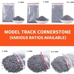 image-TERAYSUN 0.5-3MM Crushed Stone Roadbed Diorama Kits for Model Railway