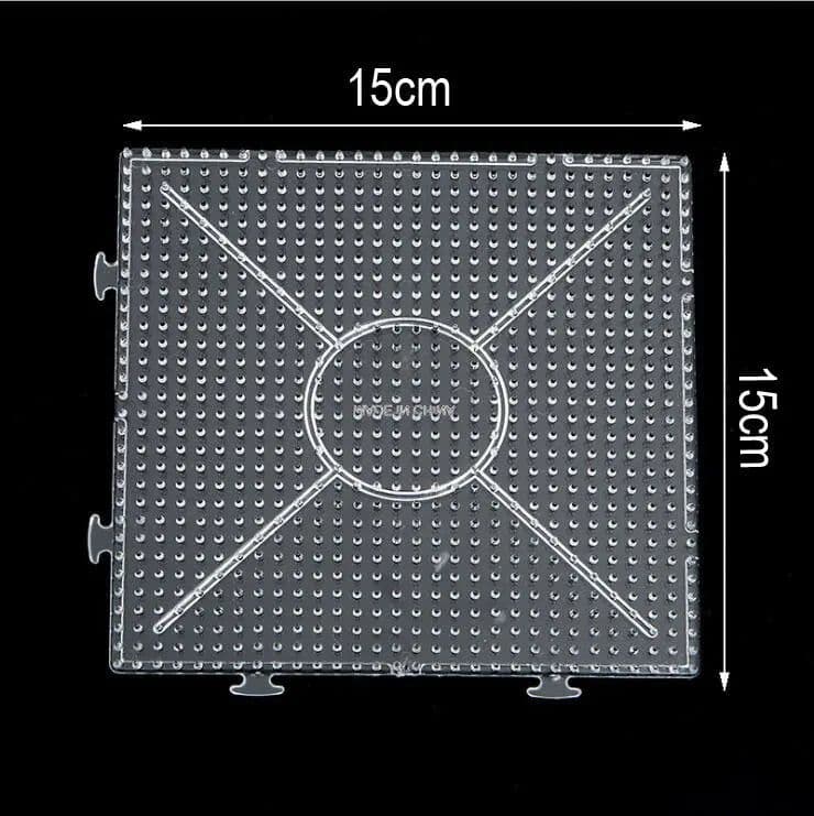 image-Yantjouet Transparent Pegboard for 5mm Hama Beads - DIY Pixel Art Tool