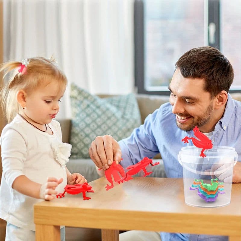 image-EVYVKV Jumping Frog Toys - Fun Stress Relief Toys for Kids - 50PCS Set