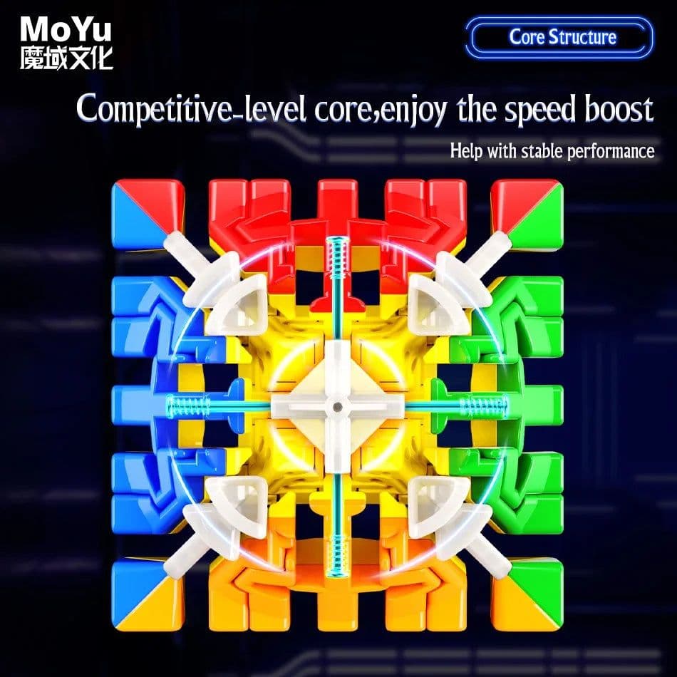 image-MoYu Meilong 7 V2 Magnetic Speed Cube - Ultimate Puzzle Experience