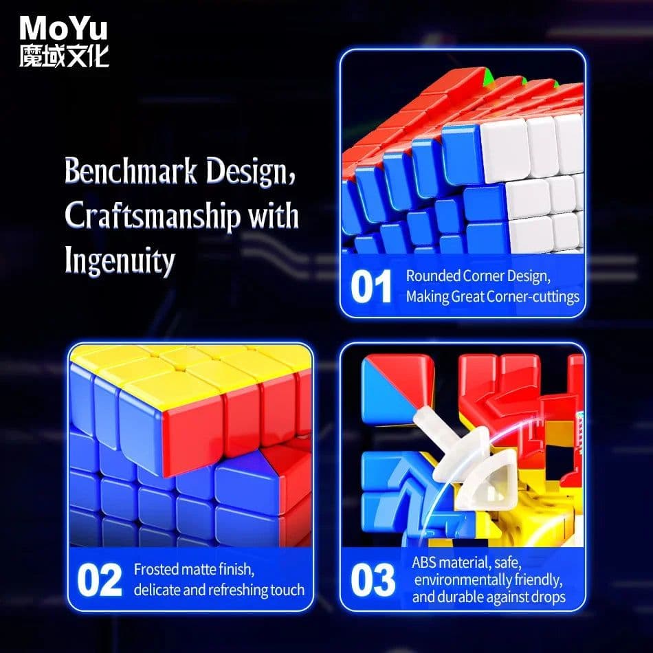 image-MoYu Meilong 7 V2 Magnetic Speed Cube - Ultimate Puzzle Experience