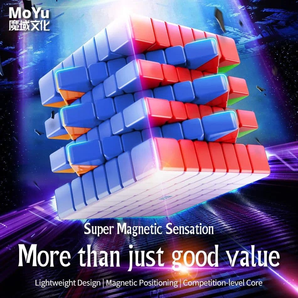 image-MoYu Meilong 7 V2 Magnetic Speed Cube - Ultimate Puzzle Experience
