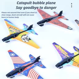 image-SONGYI Ejection Plane Toy - Battery-Free Fun for Outdoor Play