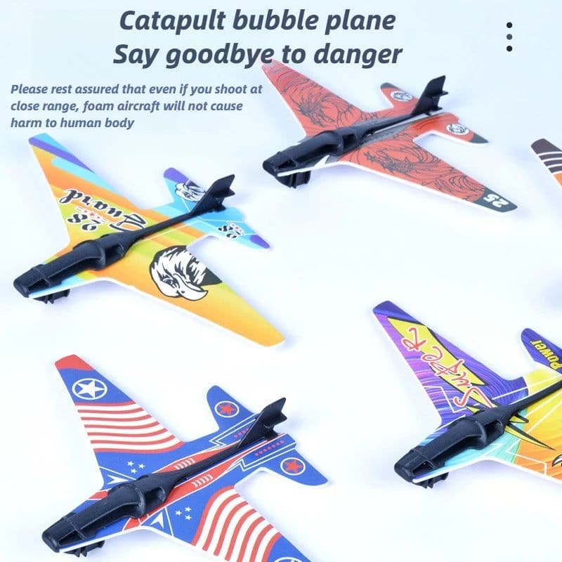 image-SONGYI Ejection Plane Toy - Battery-Free Fun for Outdoor Play