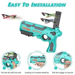 image-SONGYI Ejection Plane Toy - Battery-Free Fun for Outdoor Play