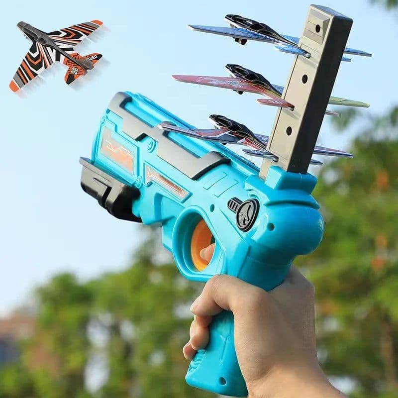 image-SONGYI Ejection Plane Toy - Battery-Free Fun for Outdoor Play