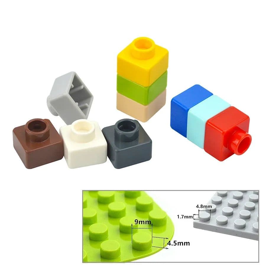 image-DUOP 30Pcs Big Size Thin Building Blocks for Creative DIY Construction