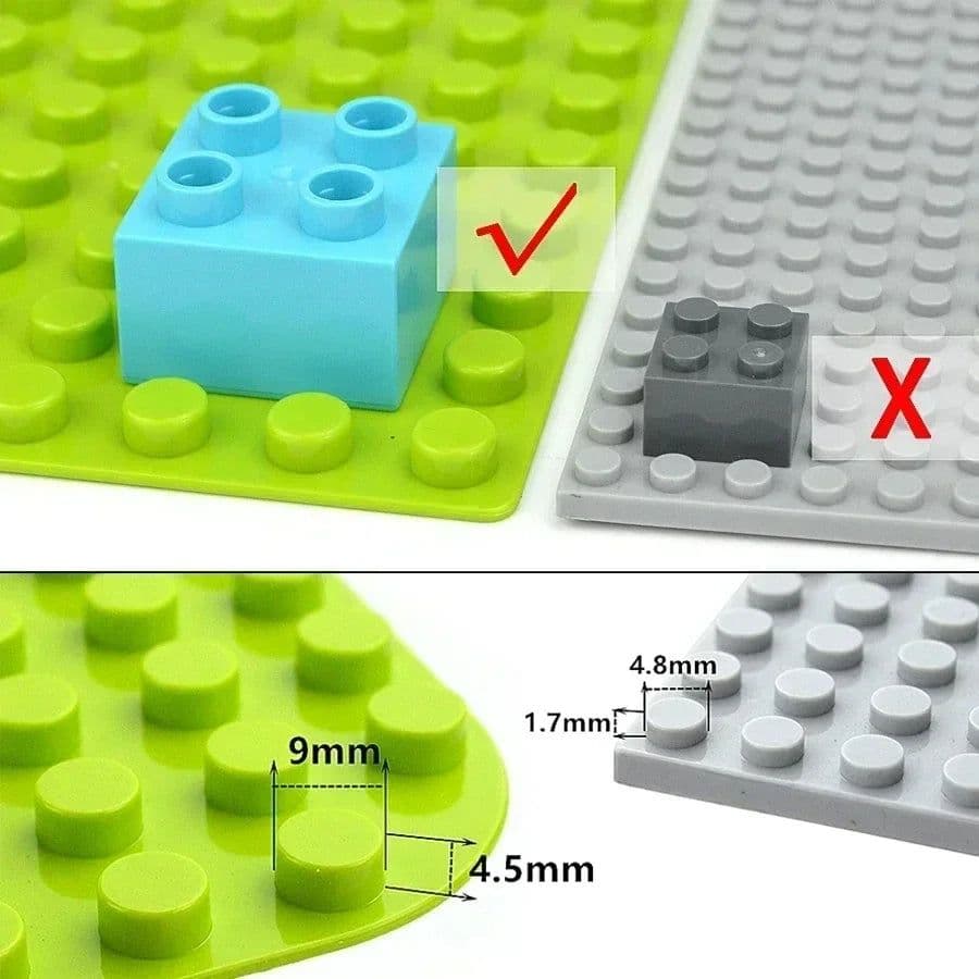 image-DUOP 30Pcs Big Size Thin Building Blocks for Creative DIY Construction