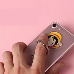 image-Bandai One Piece Luffy Finger Ring Mobile Holder - Fun & Functional Stand