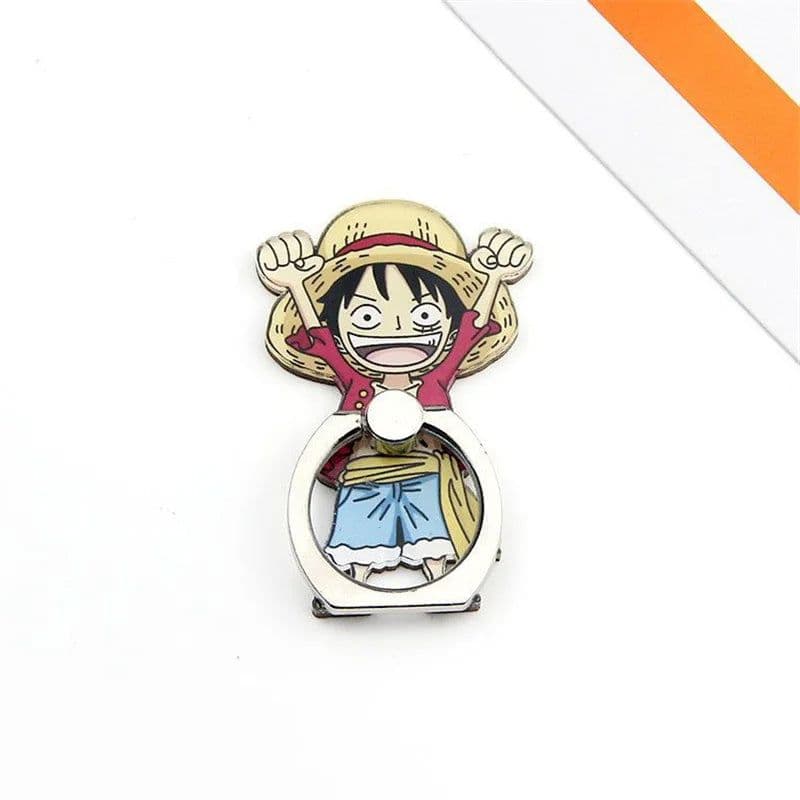 image-Bandai One Piece Luffy Finger Ring Mobile Holder - Fun & Functional Stand
