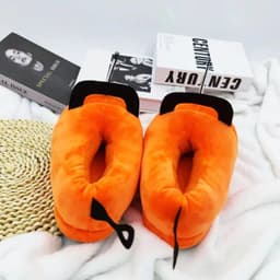 image-Bandai Plush Pochita Slipper - Soft Anime Comfort for Winter Wear