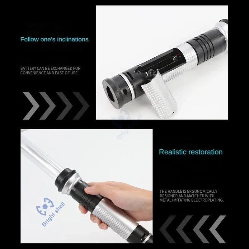 image-Bright Shell Retractable Laser Sword - Fun Light for Cosplay & Play