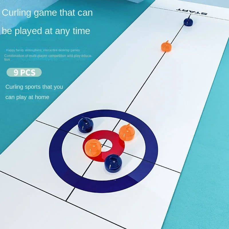 image-MYGVN Interactive Tabletop Shuffleboard Game - Fun for Family & Friends