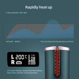 image-Automatic Hair Curler Ceramic Anti-Scalding Wireless Curling Iron for