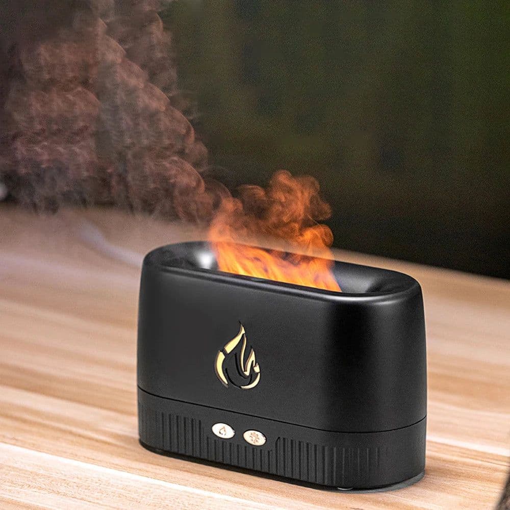 image-Flame Aromatherapy Machine Humidifier Home Office Hotel Essential Oil